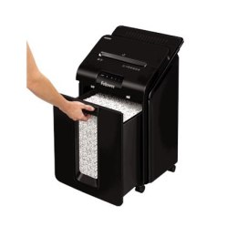 Fellowes AutoMax | 100M | Mini-cięcie | Niszczarka | P-4 | T-4 | Karty kredytowe | Zszywki | Spinacze | Papier | 23 litry | Czar