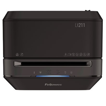 Fellowes Powershred | LX211 | Micro-cut | Niszczarka | P-5 | Karty kredytowe | Zszywki | Spinacze | Papier | 23 litry | Czarny