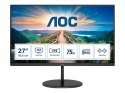 AOC | Monitor LCD | Q27V4EA | 27 " | IPS | QHD | 16:9 | 75 Hz | 4 ms | 2560 x 1440 | 250 cd/m² | Wyjście słuchawkowe | Porty HDM