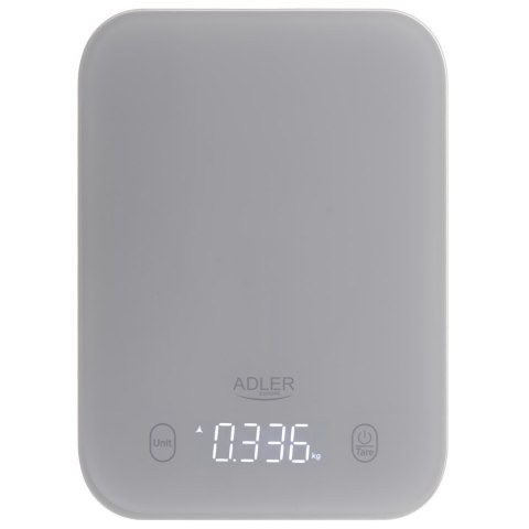 Waga kuchenna Adler | AD 3181g | Podziałka 1 g | Typ wyświetlacza LED | Szary