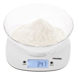 Waga kuchenna Adler z miską | MS 3179w | Podziałka 1 g | Typ wyświetlacza LCD | Biały