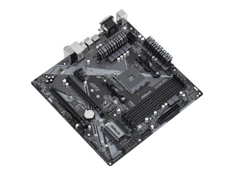 ASRock B450M PRO4 R2.0 | Rodzina procesorów AMD | Gniazdo procesora AM4 | DDR4 | Obsługiwane interfejsy dysków twardych SATA, M.