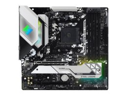 ASRock B550M STEEL LEGEND | Rodzina procesorów AMD | Gniazdo procesora AM4 | DDR4 | Obsługiwane interfejsy dysków twardych SATA,