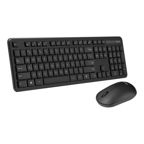 Asus CW100 | Zestaw klawiatura i mysz | Bezprzewodowy | USA | Czarny