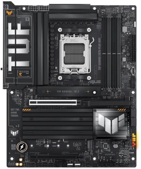 Asus Rodzina procesorów AMD | Gniazdo procesora AM5 | DDR5 DIMM | Gniazda pamięci 4 | Obsługiwane interfejsy dysków twardych SAT