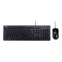 Asus U2000 | Zestaw klawiatura i mysz | Przewodowy | USA | Czarny
