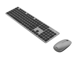 Asus W5000 | Zestaw klawiatura i mysz | Bezprzewodowy | USA | Szary