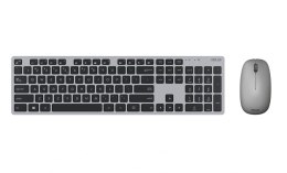 Asus W5000 | Zestaw klawiatura i mysz | Bezprzewodowy | USA | Szary