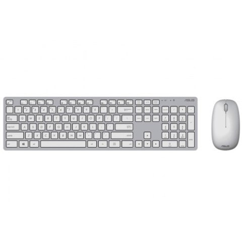 Asus W5000 | Zestaw klawiatura i mysz | Bezprzewodowy | USA | Biały