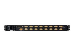 Aten CL5716M-ATA-AG 16-portowy przełącznik KVM LCD z pojedynczą szyną PS/2-USB VGA (1920x1200) - WUXGA - Montaż w szafie rack - 