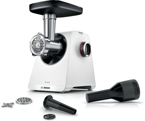 Bosch Maszynka do mielenia mięsa | MFWS420W | Biały | 500 W | Liczba prędkości 2 | Wydajność (kg/min) 2.5