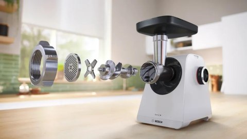 Bosch Maszynka do mielenia mięsa | MFWS420W | Biały | 500 W | Liczba prędkości 2 | Wydajność (kg/min) 2.5