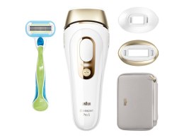 Depilator Braun | PL5152 Silk-expert Pro 5 | Żywotność żarówki (błyski) 400 000 | Liczba poziomów mocy 10 | Złoty/Biały