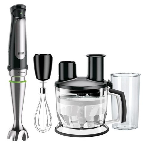 Braun | Blender ręczny | MQ7075 | Blender ręczny | 1000 W | Liczba prędkości 1 | Tryb Turbo | Rozdrabniacz | Czarny
