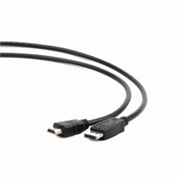 Cablexpert | CC-DP-HDMI-1M | Męski | 19 pin HDMI Typ A | Męski | 20 pin DisplayPort | 1 m