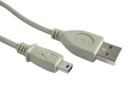 Cablexpert | Kabel USB | Męski | 4-pinowy USB Typ A | Męski | Beżowy | Mini-USB Typ B | 1,8 m