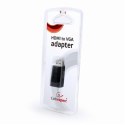 Adapter wideo Cablexpert | 15-pinowy HD D-Sub (HD-15) | żeński | 19-pinowy HDMI Typ A | męski