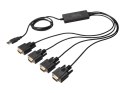 Digitus | Kabel USB 2.0 do 4xRS232 | DA-70159 | Adapter USB do portu szeregowego