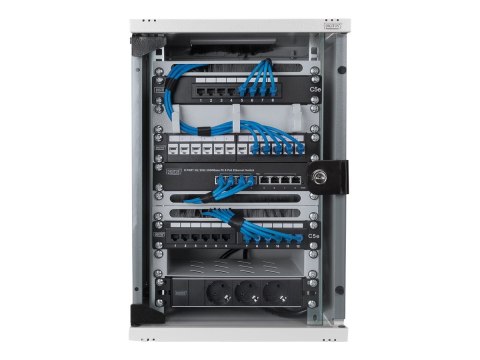 Obudowa naścienna Digitus 254 mm (10") | DN-10-09U | Szary | 31,2 x 30 cm