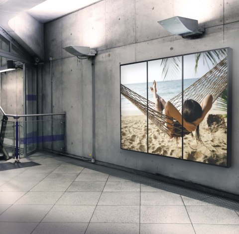 EDBAK | Uchwyt ścienny | Uchylny | 70-98 " | Maksymalna waga (udźwig) 130 kg | Czarny