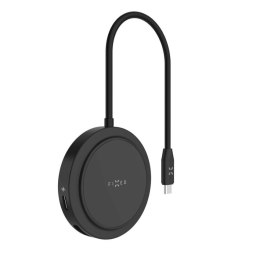 Fixed | 7-portowy MagHUB z bezprzewodowym ładowaniem | FIXHU-M-BK