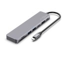 Fixed | 7-portowa karta hub USB-C do laptopów i tabletów | FIXHU-CAD-GR