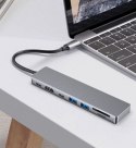Fixed | 7-portowa karta hub USB-C do laptopów i tabletów | FIXHU-CAD-GR