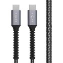 Fixed | Armor Cable USB-C/USB-C, 1,2 m, 240W | FIXDA-CC12-GR