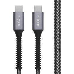 Fixed | Armor Cable USB-C/USB-C, 1,2 m, 240W | FIXDA-CC12-GR