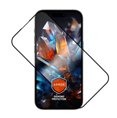 Fixed Armor | Ochraniacz ekranu | Apple | iPhone 15 Plus/iPhone16 Plus | Szkło hartowane | Czarny