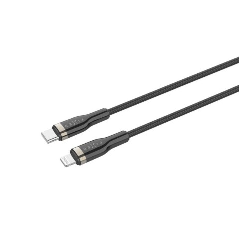 Fixed | Kabel w oplocie USB-C/Lightning, 2 m | FIXDB-CL2-BK