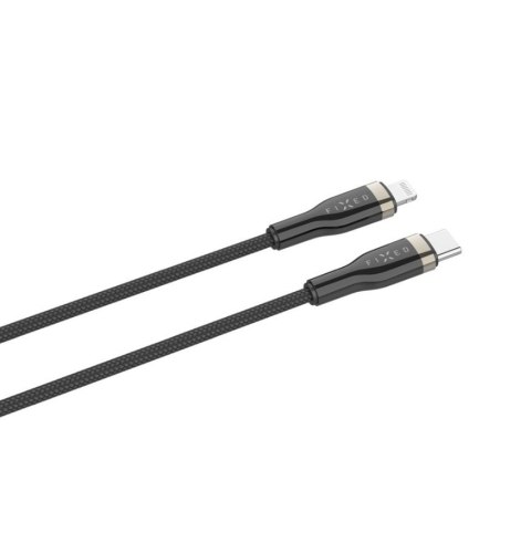 Fixed | Kabel w oplocie USB-C/Lightning, 2 m | FIXDB-CL2-BK