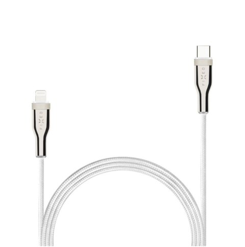 Fixed | Kabel w oplocie USB-C/Lightning, 2 m | FIXDB-CL2-WH