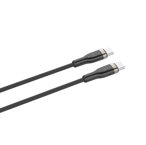 Fixed | Kabel w oplocie USB-C/USB-C, 2m, 100W | FIXDB-CC2-BK