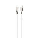 Fixed | Kabel w oplocie USB-C/USB-C, 2m, 100W | FIXDB-CC2-WH