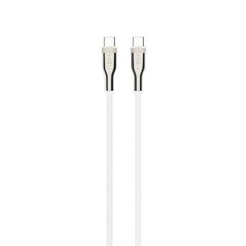 Fixed | Kabel w oplocie USB-C/USB-C, 2m, 100W | FIXDB-CC2-WH