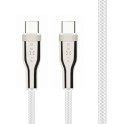 Fixed | Kabel w oplocie USB-C/USB-C, 2m, 100W | FIXDB-CC2-WH