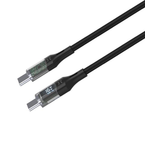 Fixed | Kabel USB-C/USB-C z wyświetlaczem, obsługa PD, 2m, USB 2.0, 100W | FIXDD-CC2-BK