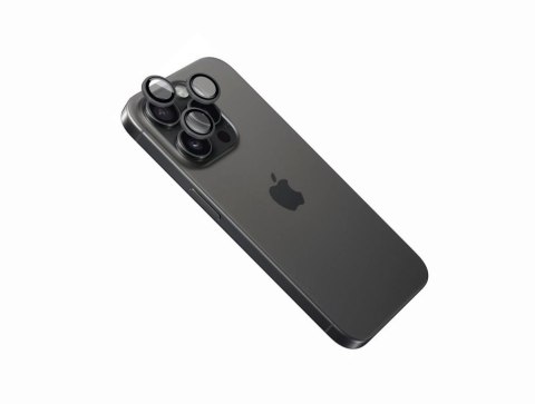 Szkło aparatu stacjonarnego | Apple | iPhone 16 Pro/16 Pro Max | Szkło hartowane | Czarny
