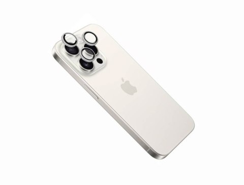 Szkło aparatu stacjonarnego | Apple | iPhone 16 Pro/16 Pro Max | Szkło hartowane | Srebrny