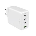 Stała ładowarka podróżna GaN 3xUSB-C/USB 100W | FIXCG100-3CU-WH