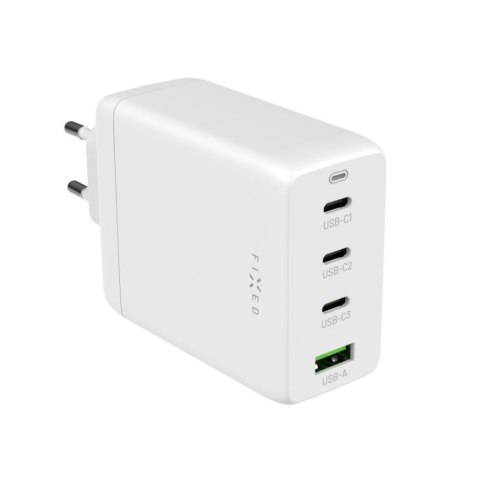Stała ładowarka podróżna GaN 3xUSB-C/USB 100W | FIXCG100-3CU-WH