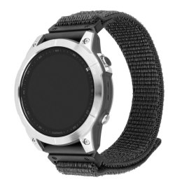 Stały | Sportowy pasek do Garmin QuickFit 22mm | 160-210 mm | Ciemnoszary | Nylon
