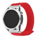 Stały | Sportowy pasek do Garmin QuickFit 22mm | 160-210 mm | Czerwony | Nylon