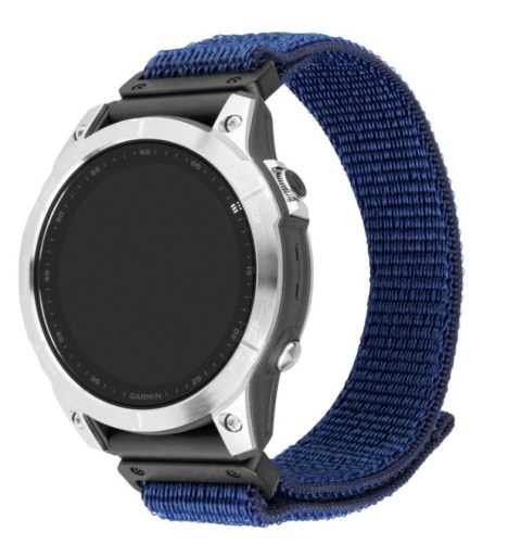 Stały | Sportowy pasek do Garmin QuickFit 26mm | 160-210 mm | Granatowy | Nylon