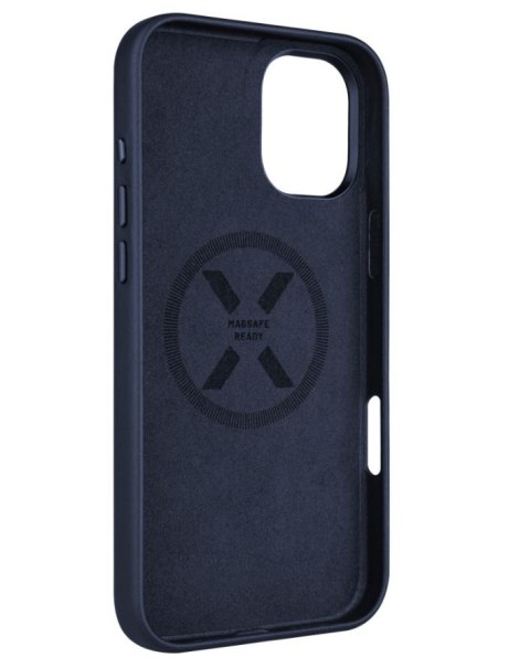 Fixed MagLeather | Back Cover | Apple | iPhone 16 Plus | Leather | Blue