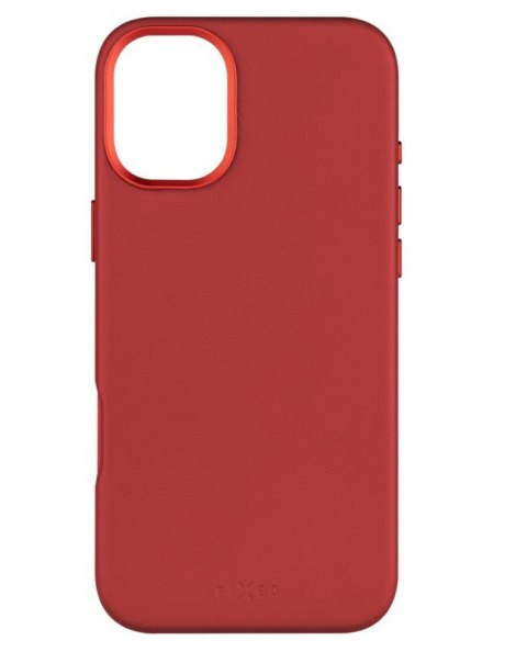 Fixed MagLeather | Back Cover | Apple | iPhone 16 Plus | Leather | Red