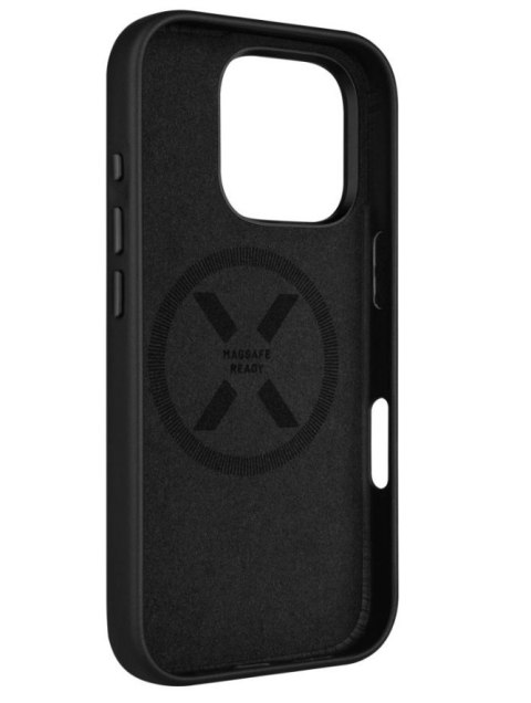 Fixed MagLeather | Back Cover | Apple | iPhone 16 Pro | Leather | Black