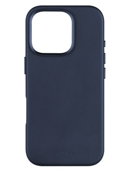 Fixed MagLeather | Back Cover | Apple | iPhone 16 Pro | Leather | Blue