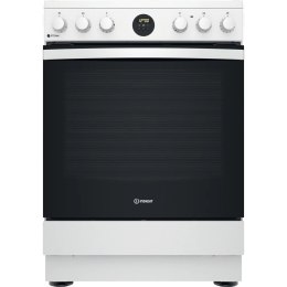 INDESIT | Kuchenka | IS67V8CHW/E | Typ płyty Vitroceramic | Typ piekarnika Electric | Biały | Szerokość 60 cm | Grillowanie | Gł